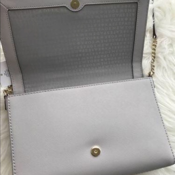 NWT Kate Spade Crossbody Light Gray - Picture 7 of 8